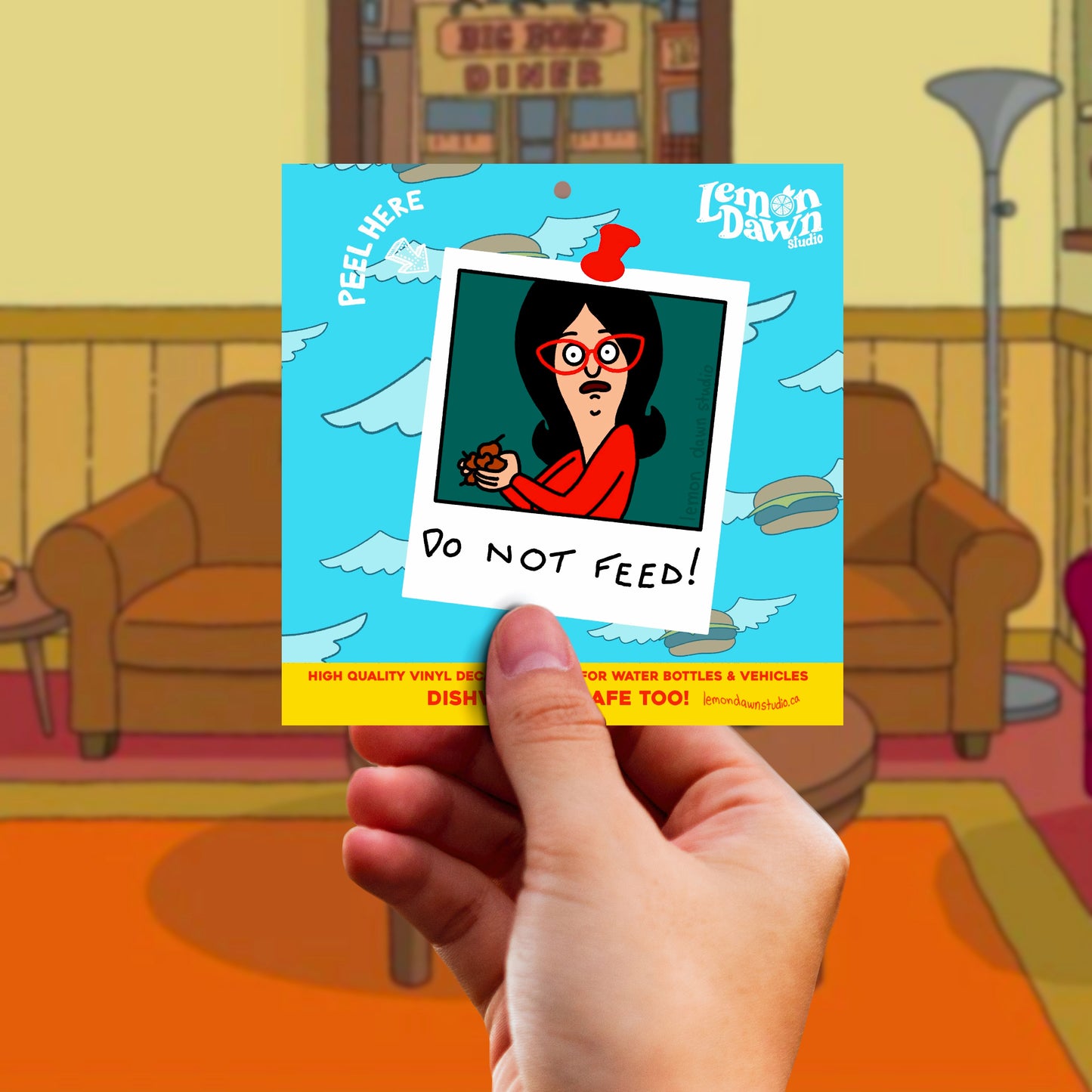 Linda Do Not Feed Vinyl Sticker