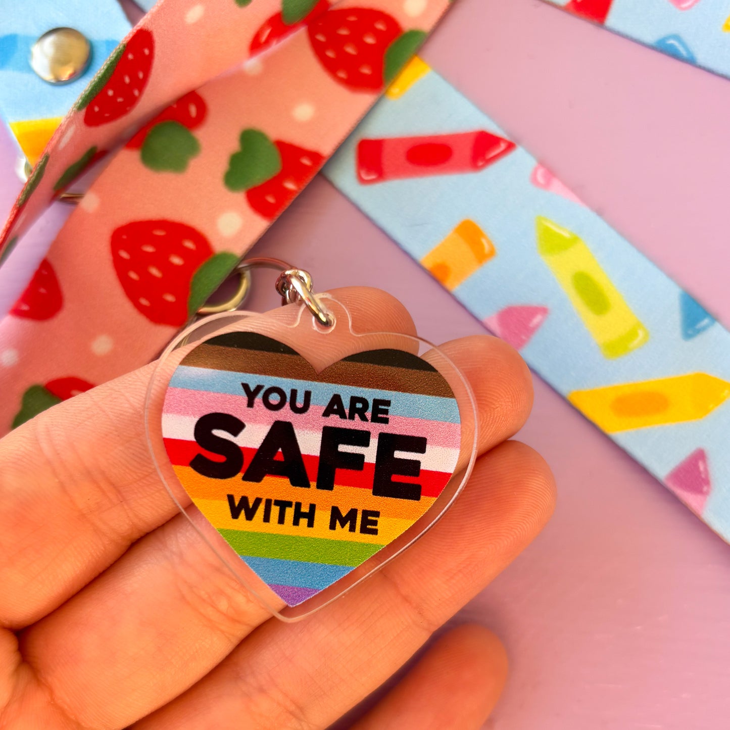 You are safe with me Keychain