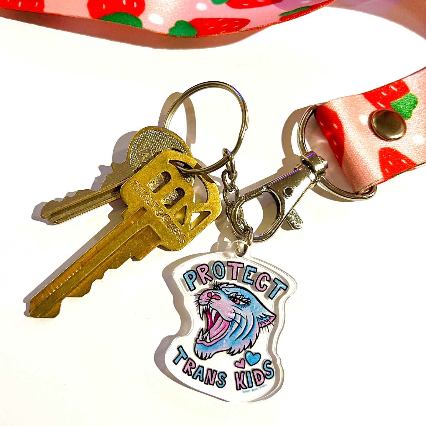 Protect Trans Kids Keychain