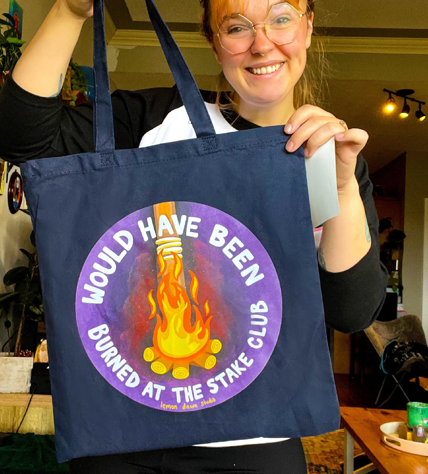 Would have been burned at the stake club Tote Bag
