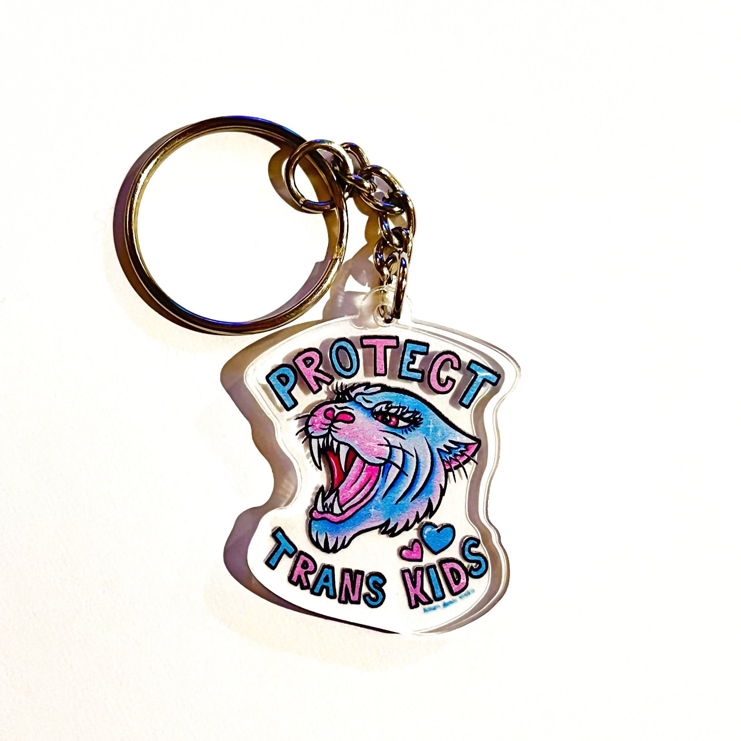 Protect Trans Kids Keychain