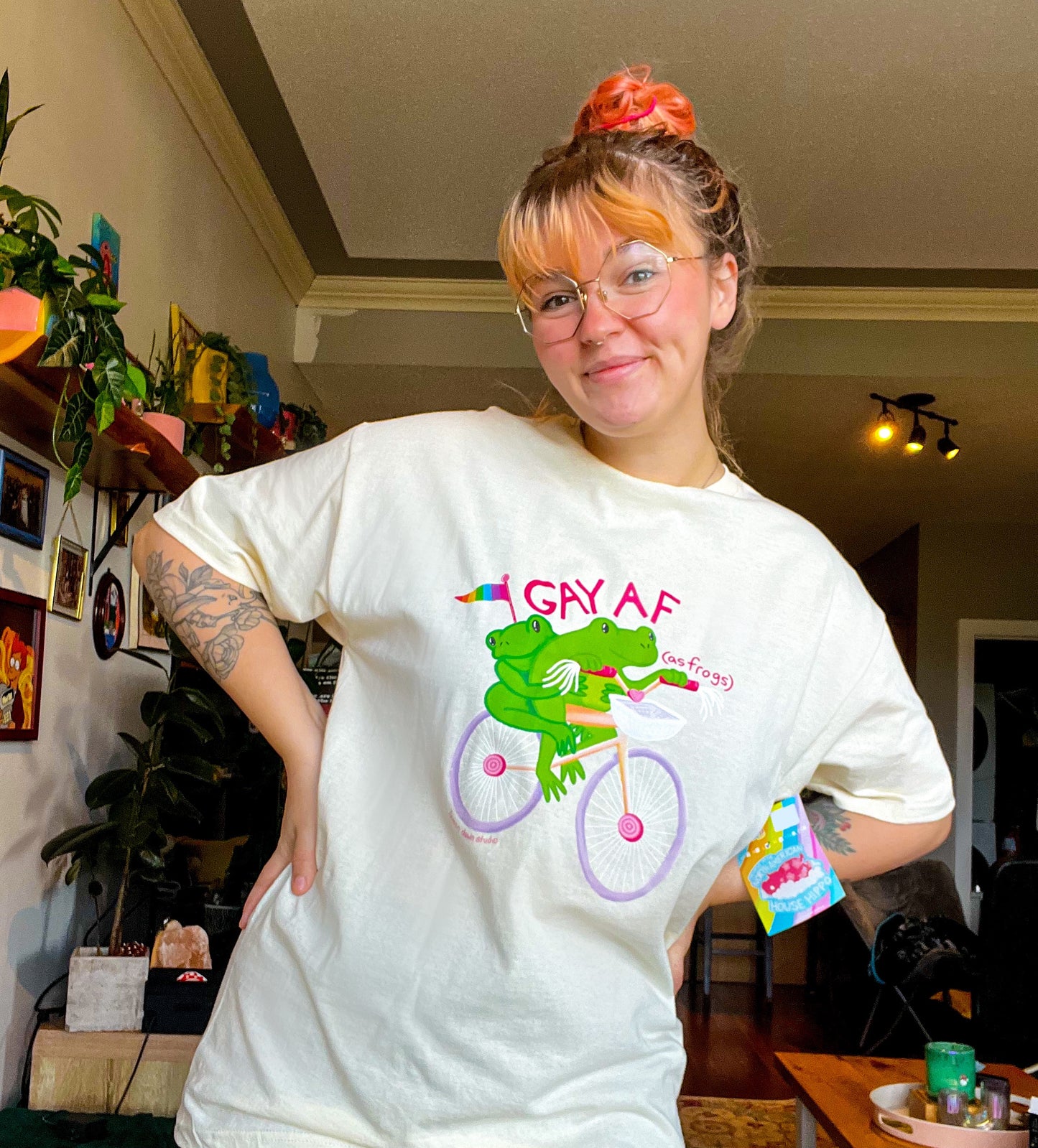 Gildan Gay AF (as frogs) T-Shirt