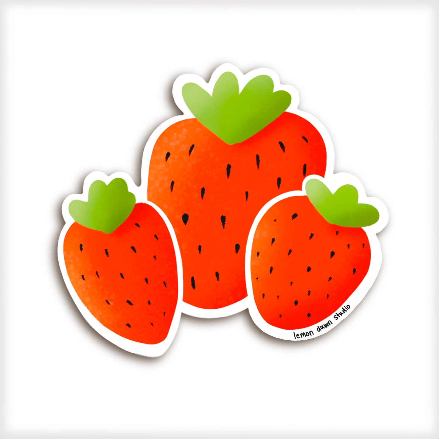 Strawberry Vinyl Sticker