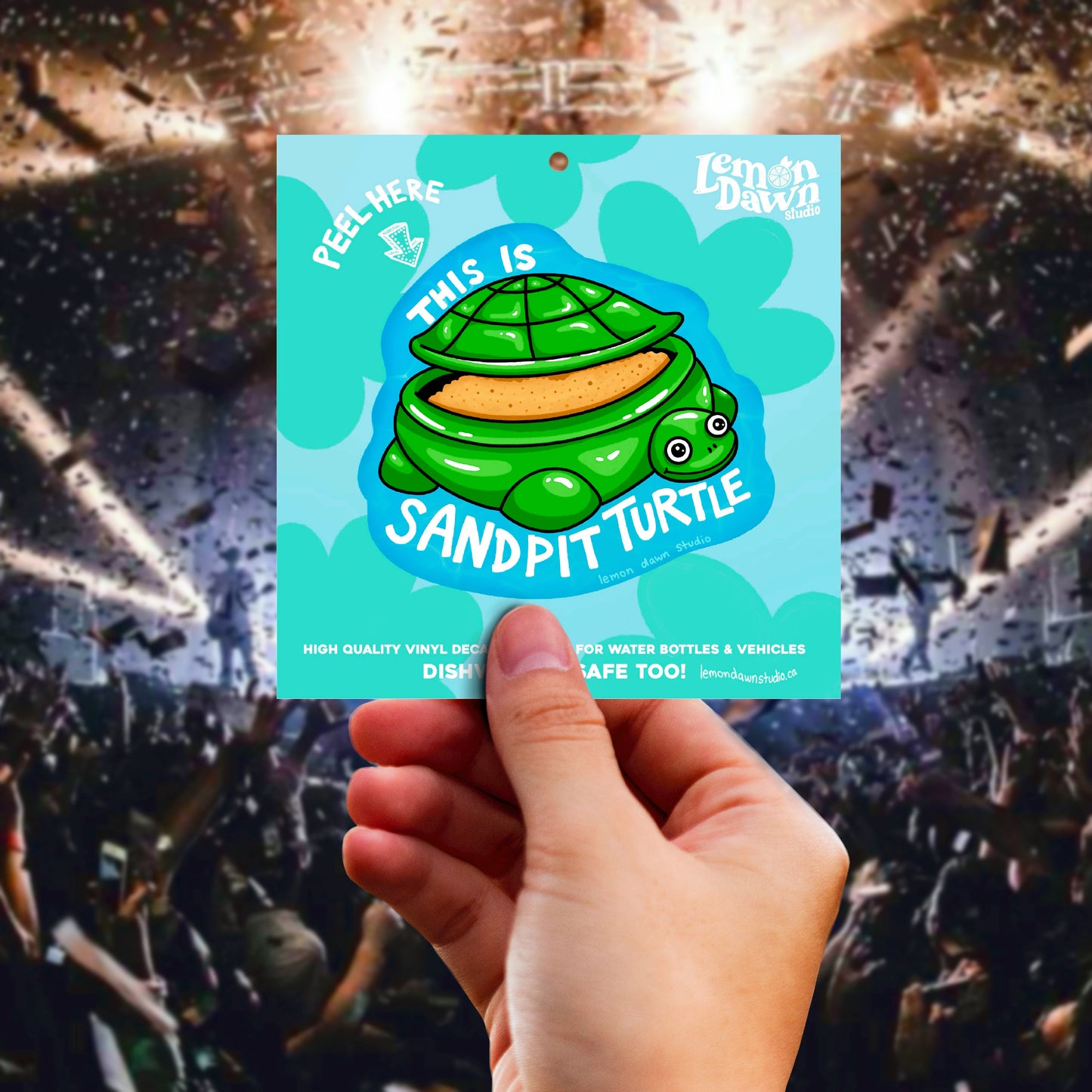 This Is Sandpit Turtle Vinyl Sticker