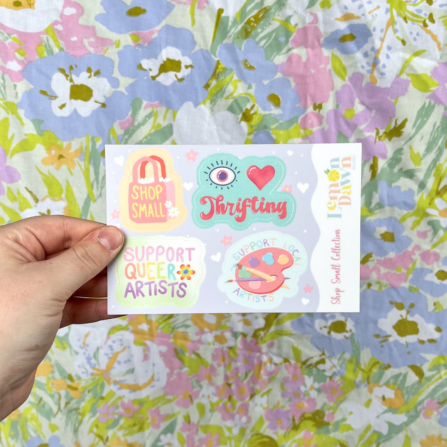 Shop Small Collection Vinyl Sticker Sheet