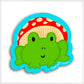 Mushroom Frog Vinyl Sticker