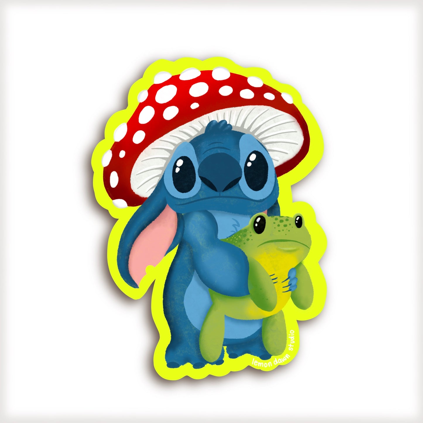 Toadstool Stitch Vinyl Sticker