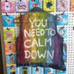 You Need To Calm Down Denim Vest - Hand Painted