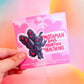 Mothman Says Abortion Is Healthcare Vinyl Sticker - Halloween Collection