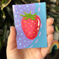 ACEO 2.5"x3.5" Original Painting - Fruits & Veggies Series (Strawberry)