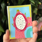 ACEO 2.5"x3.5" Original Painting - Fruits & Veggies Series (Dragonfruit)