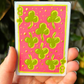 ACEO 2.5"x3.5" Original Painting - Playing Card Series (8 of Clubs) Clovers