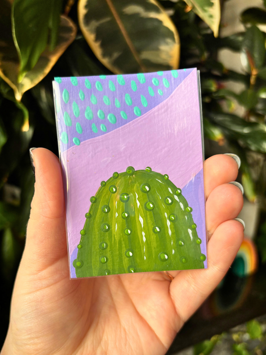 ACEO 2.5"x3.5" Original Painting - Fruits & Veggies Series (Pickle)