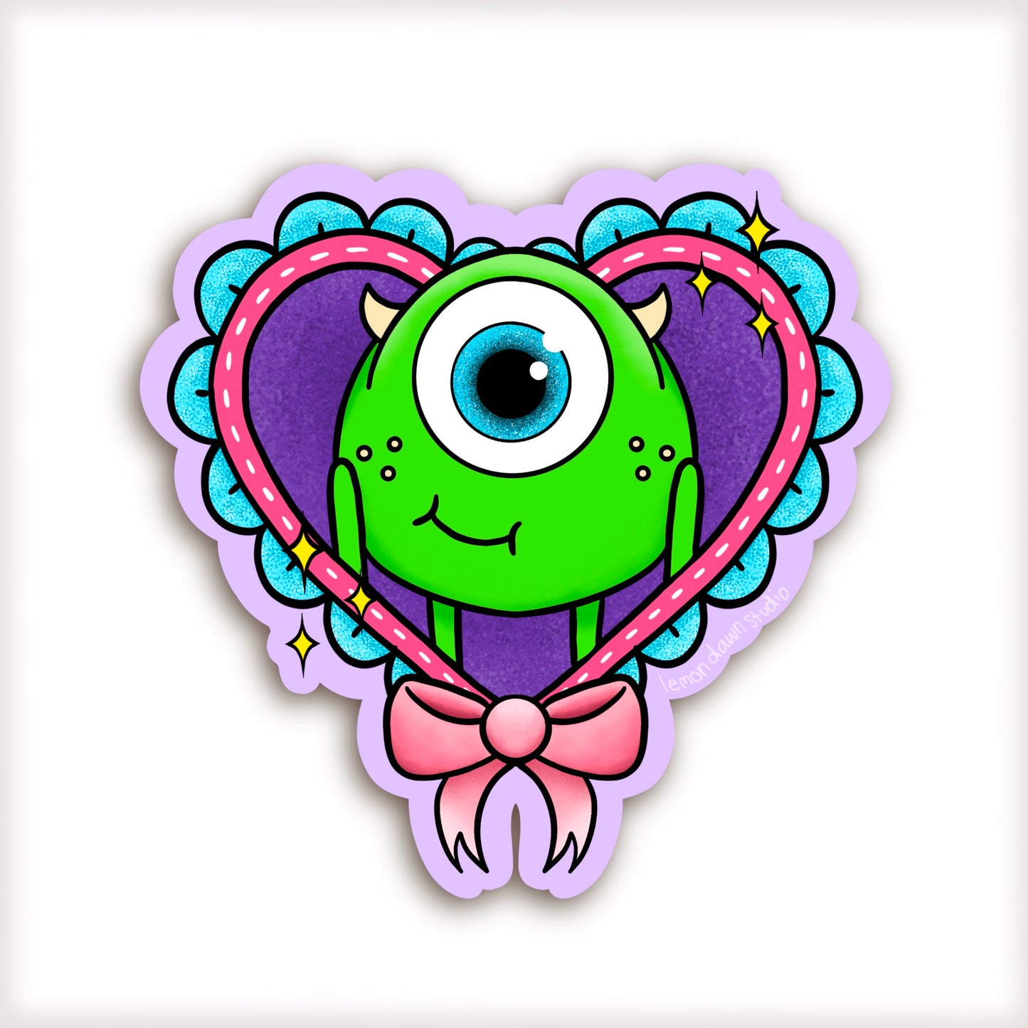 Cute Mike Wazowski Vinyl Sticker