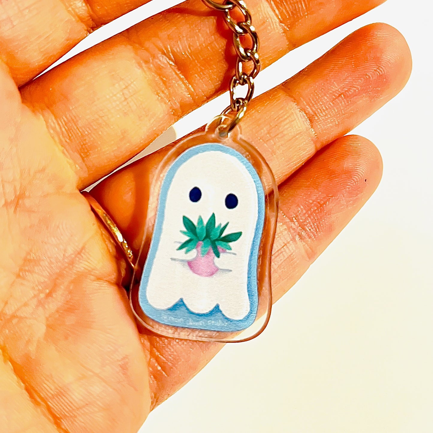 Ghost Plant Keychain - Small