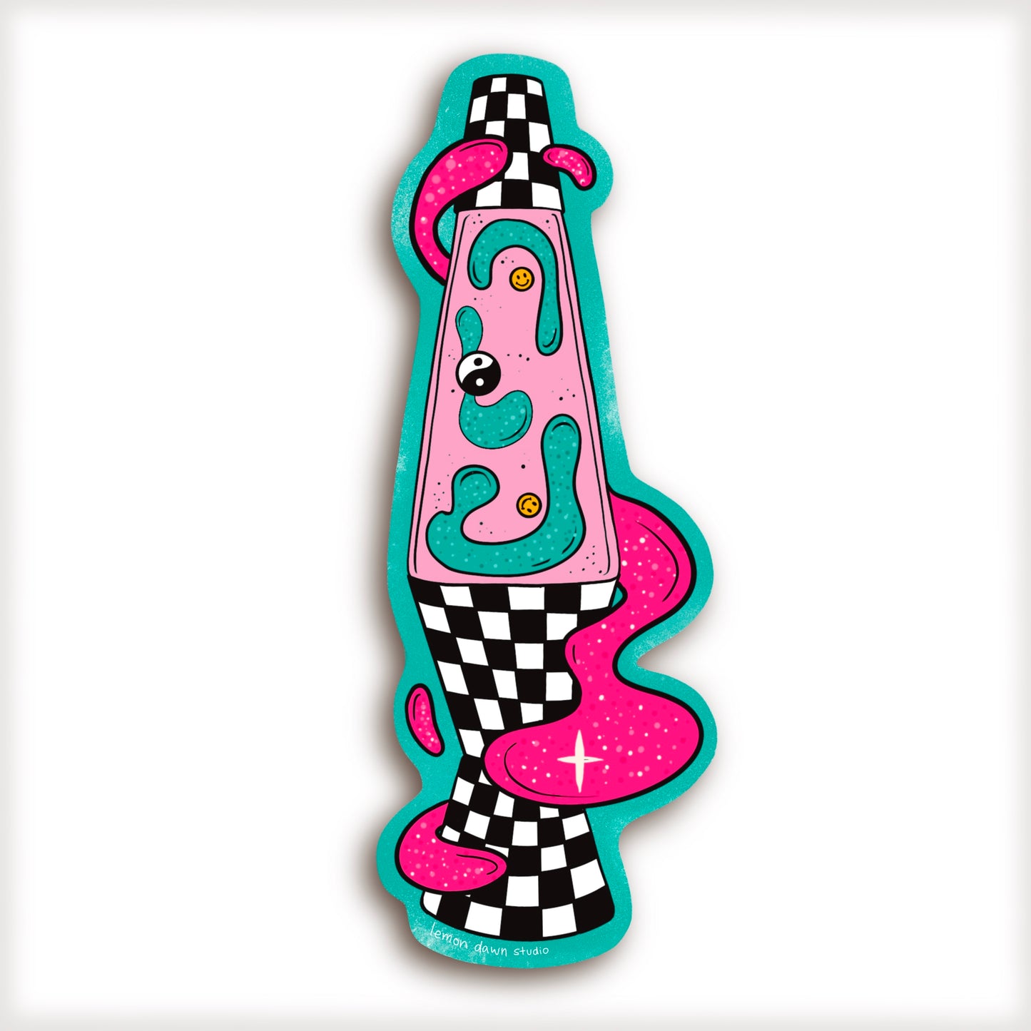 90’s Inspired Lava Lamp Vinyl Sticker