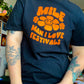 Upcycled MILF Man I Love Festivals Black Shirt