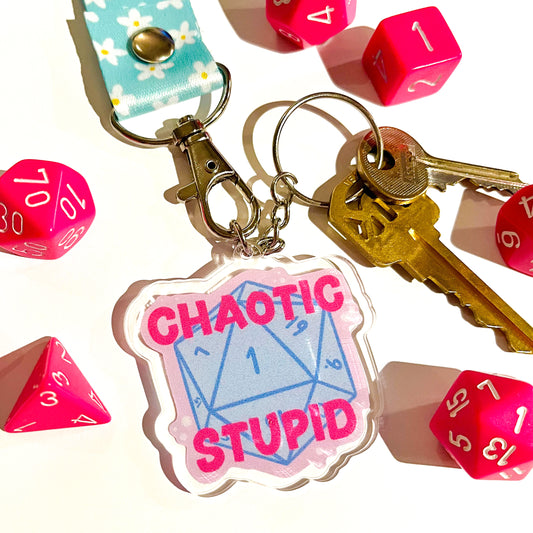 Chaotic Stupid Keychain - Large