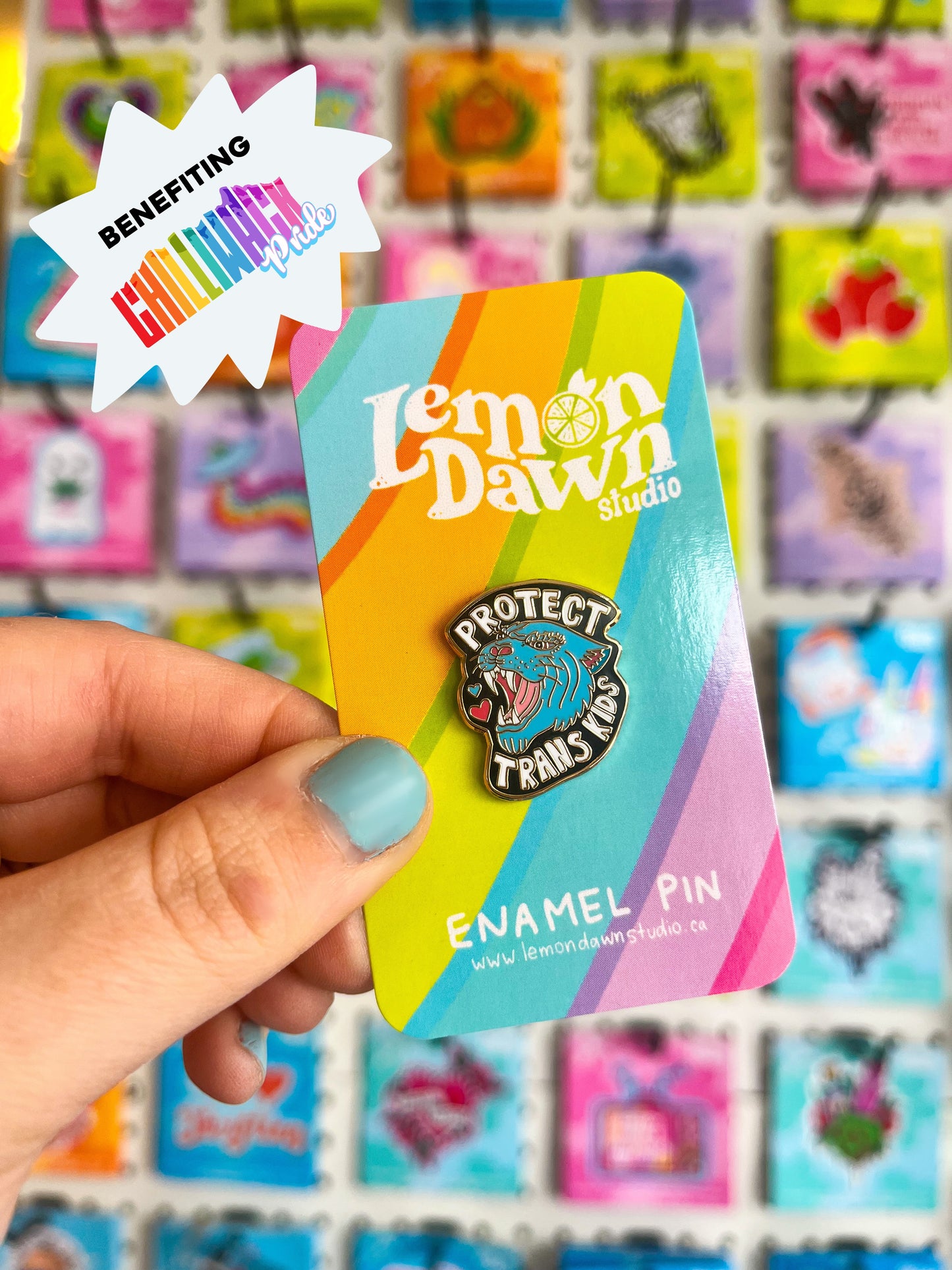 Protect Trans Kids Enamel Pin