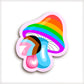 Pride Flag Mushroom Vinyl Stickers