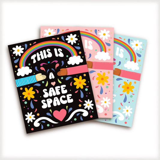 This is a safe space vinyl sticker