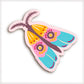 Pastel Moth Vinyl Sticker