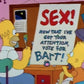 Sex! Now that I have your attention, vote for Bart Bumper Sticker