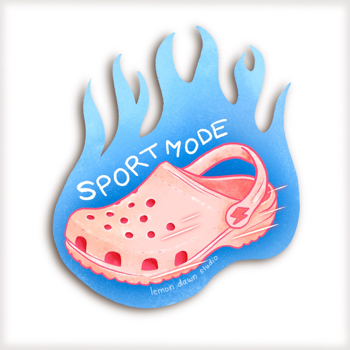 Sport Mode Croc Vinyl Sticker