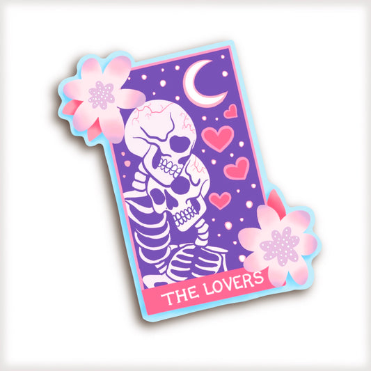 The Lovers Tarot Card Vinyl Sticker