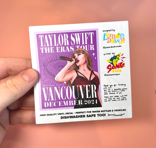 Vancouver, December 2024 - Swiftie Vinyl Sticker