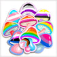 Pride Flag Mushroom Vinyl Stickers