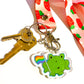 Pride Flag Frog Keychain - Large