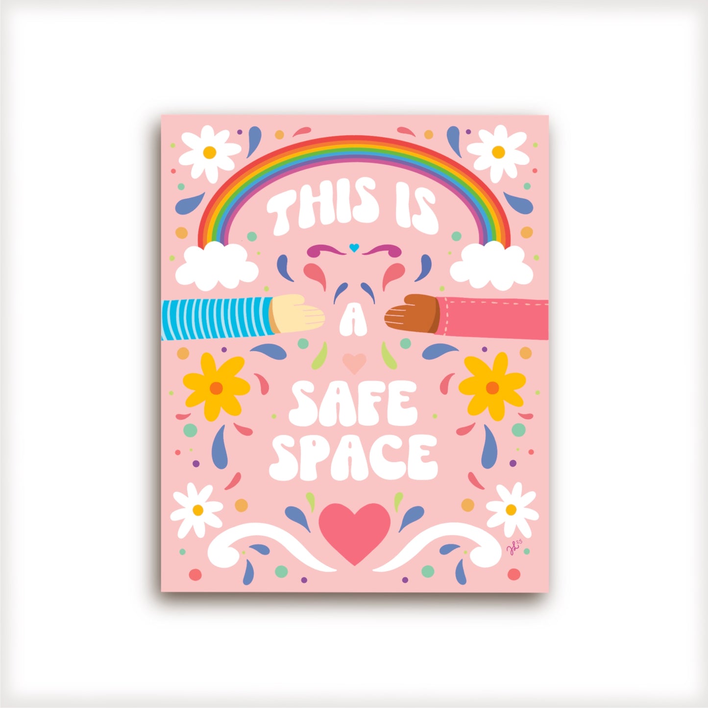 This is a safe space vinyl sticker