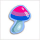 Pride Flag Mushroom Vinyl Stickers