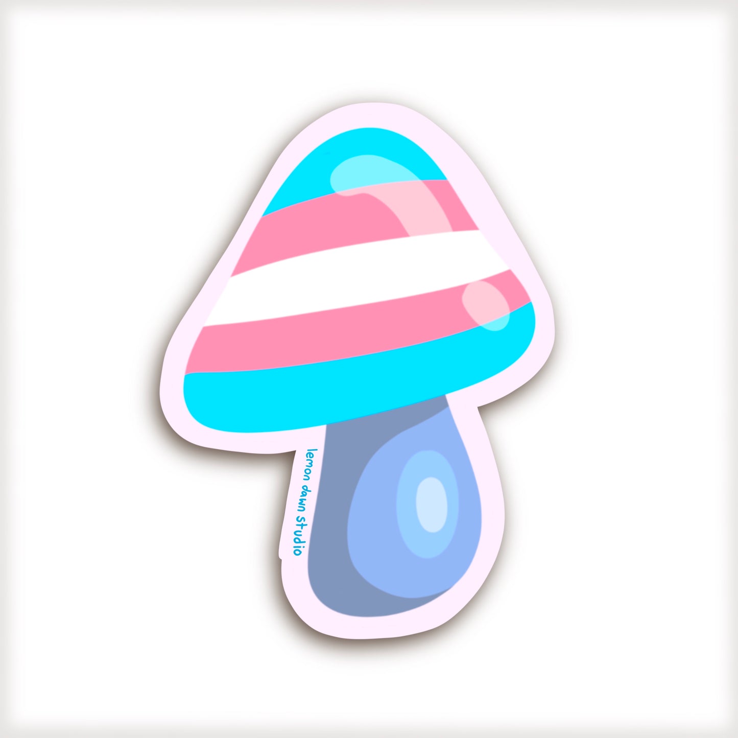 Pride Flag Mushroom Vinyl Stickers