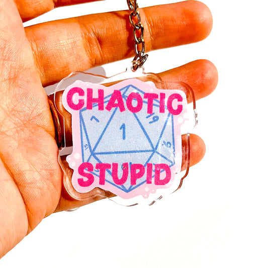 Chaotic Stupid Keychain - Large