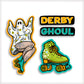 Derby Ghoul Vinyl Sticker 4 Pack