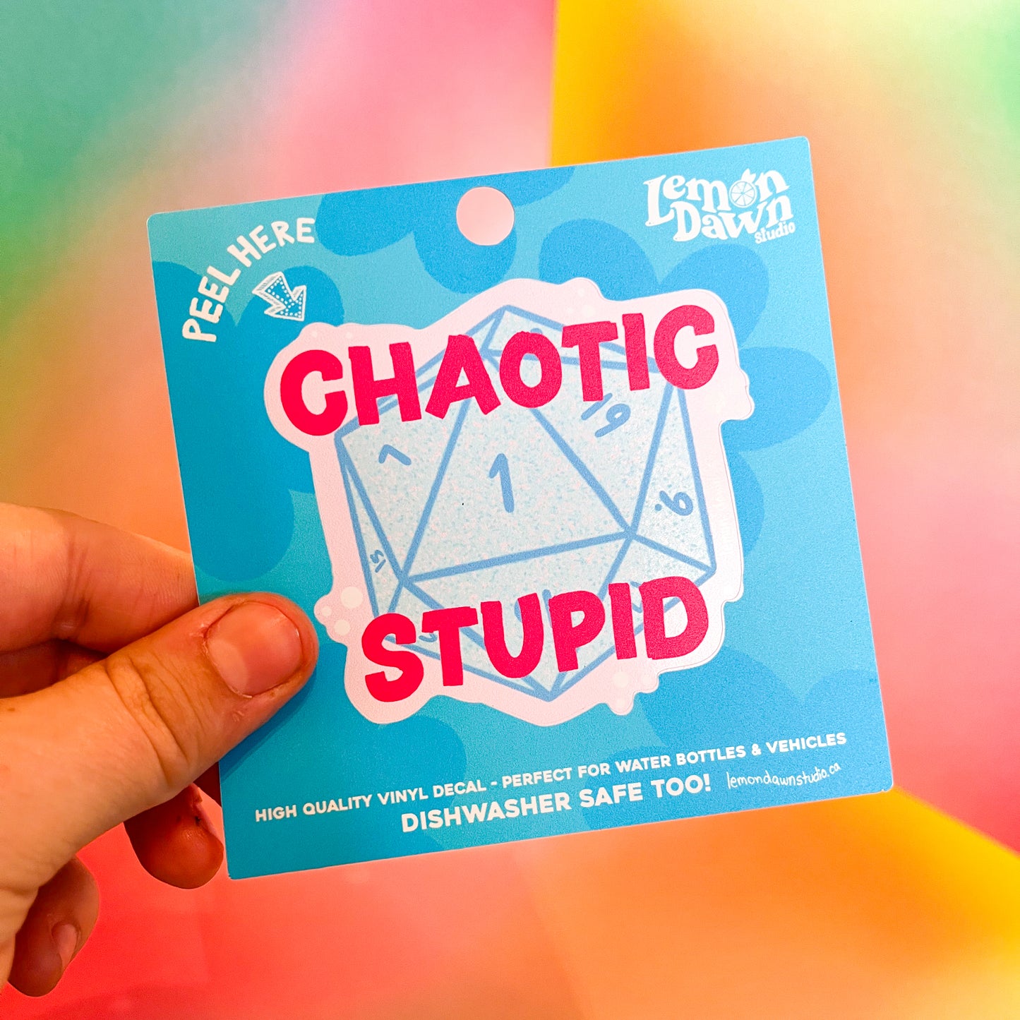 Chaotic Stupid D20 Vinyl Sticker