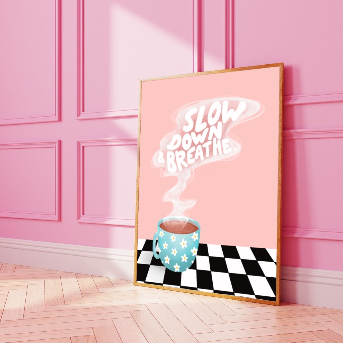 Slow Down And Breathe Coffee Cup Print