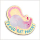 Proud Rat Parent Vinyl Sticker