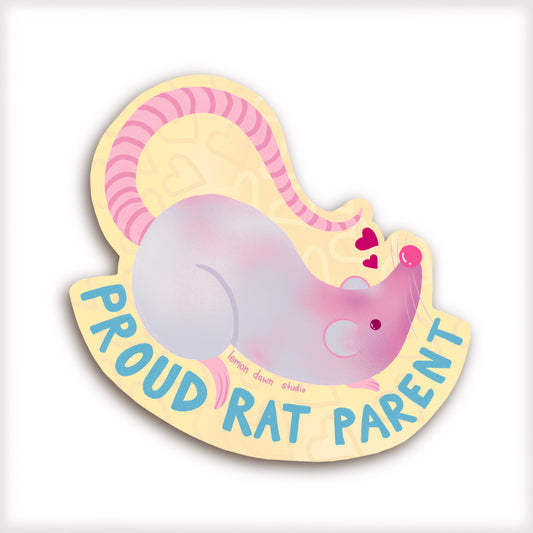 Proud Rat Parent Vinyl Sticker