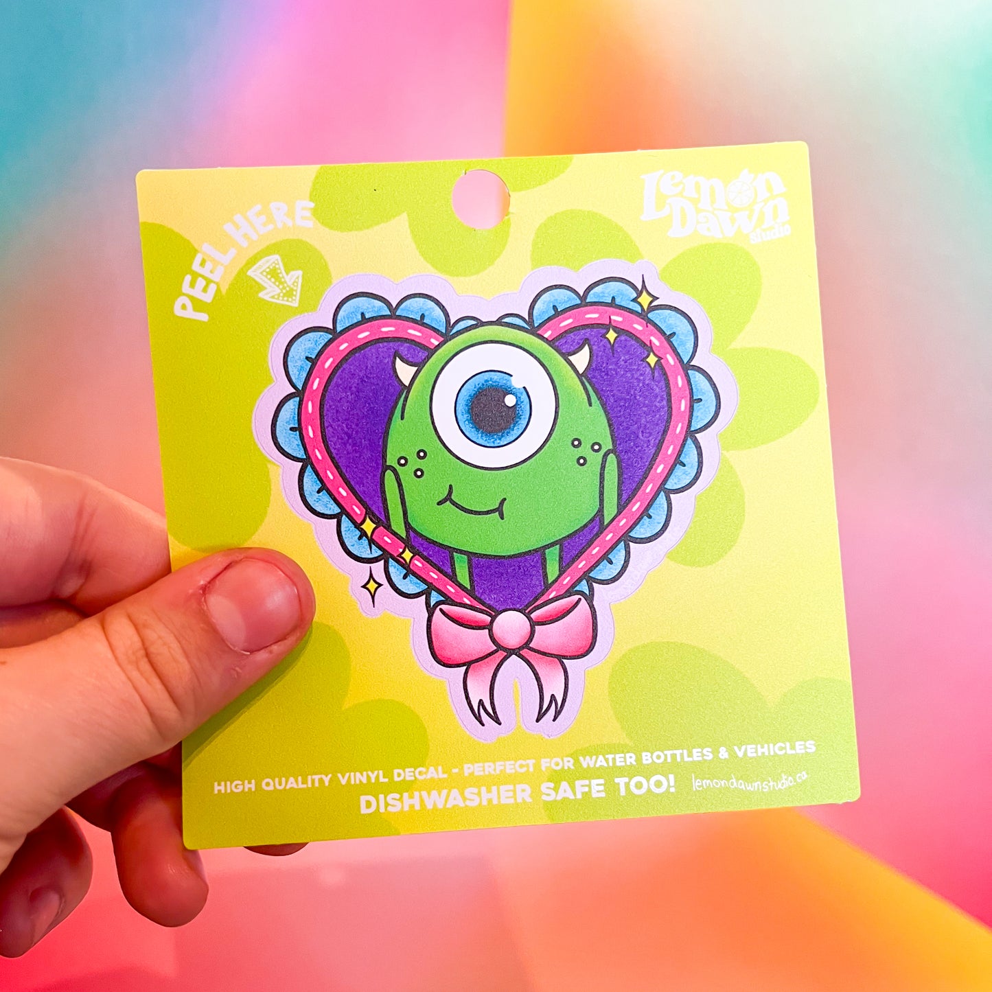 Cute Mike Wazowski Vinyl Sticker