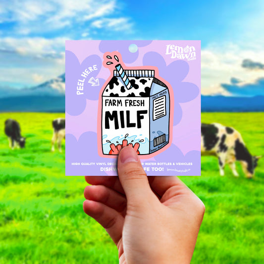 Farm Fresh Milf vinyl sticker