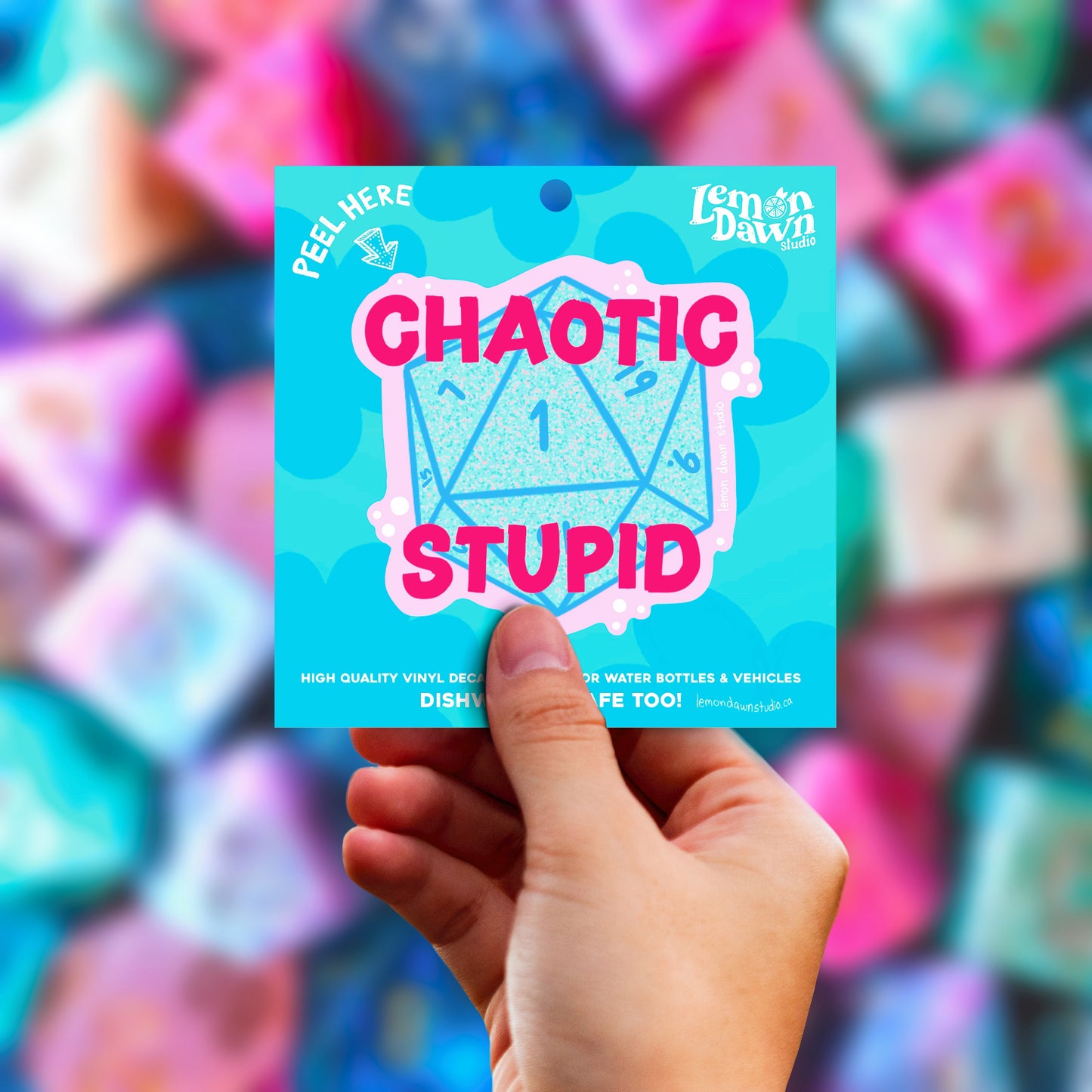 Chaotic Stupid D20 Vinyl Sticker