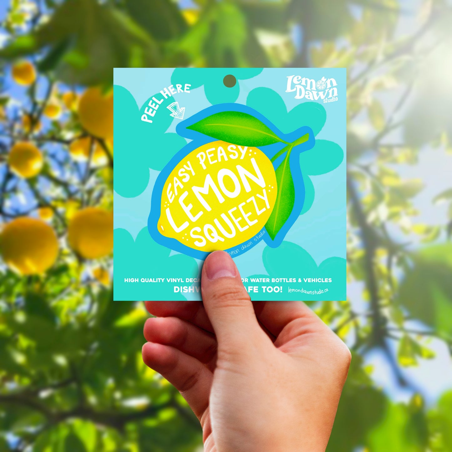 Easy Peasy Lemon Squeezy Vinyl Sticker