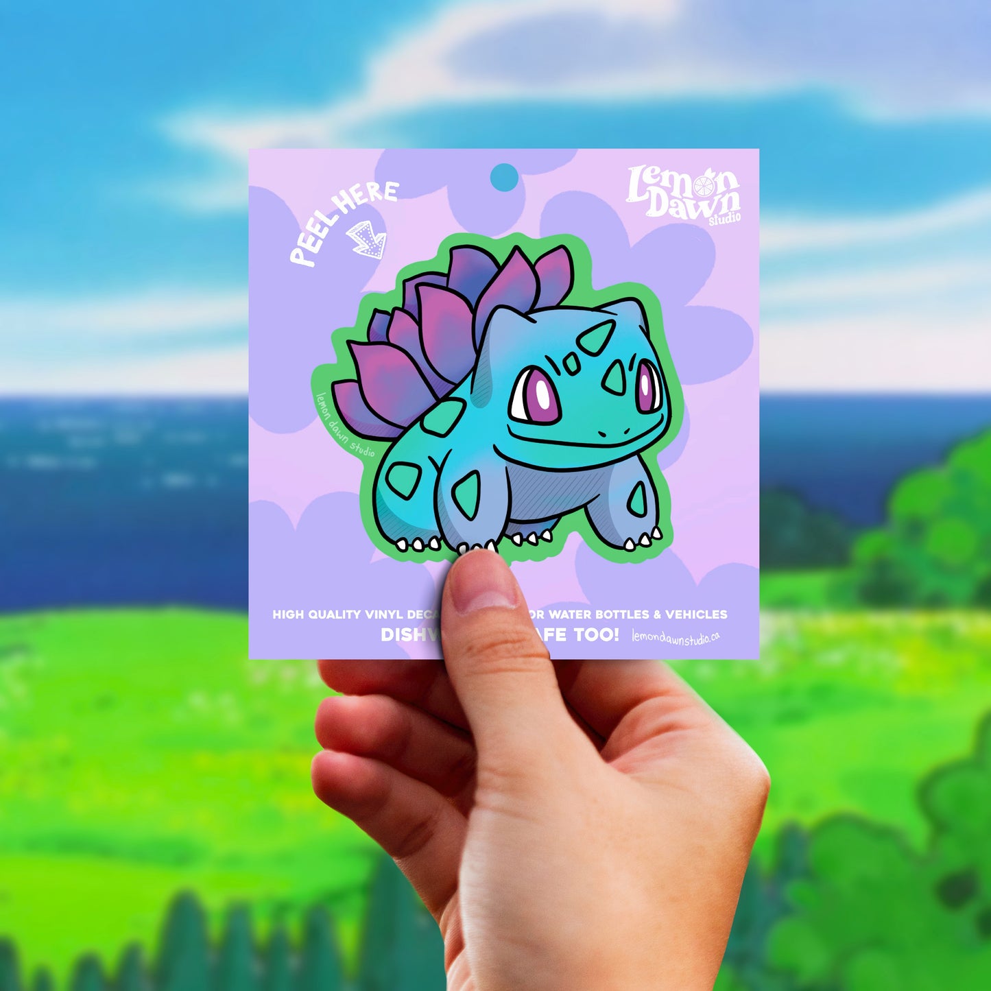 Bulbasaur Succulent Vinyl Sticker