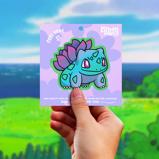 Bulbasaur Succulent Vinyl Sticker