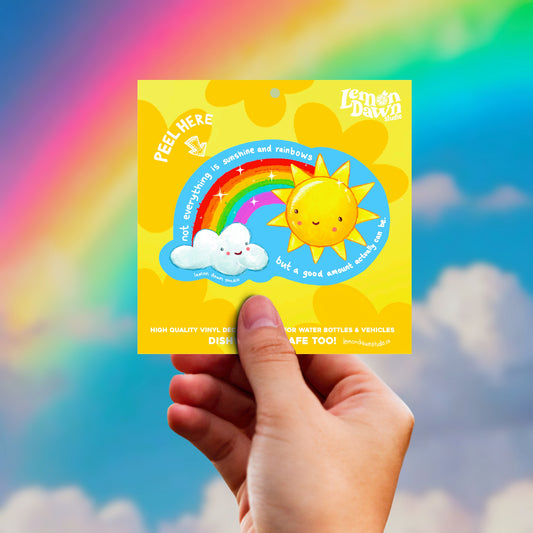 Sunshine & Rainbows Vinyl Sticker