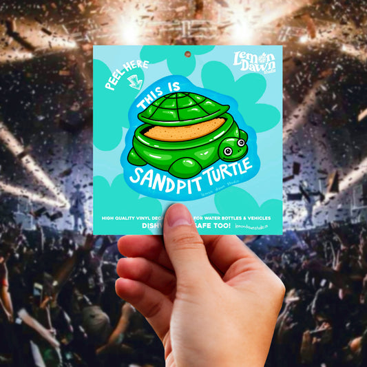 This Is Sandpit Turtle Vinyl Sticker