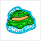 This Is Sandpit Turtle Vinyl Sticker